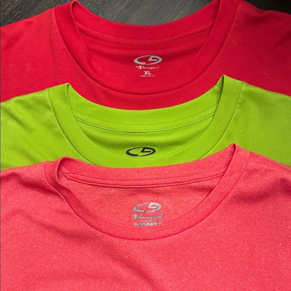 Three Champion tees EUC